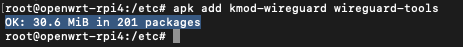 WireGuard install on OpenWrt
